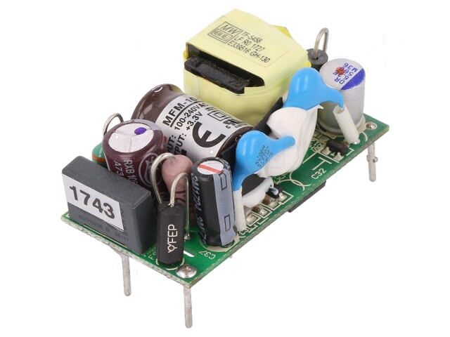 8W; 80÷264VAC; OUT: 1; 3,3VDC; 2,5A; -30÷85°C; PCB; 78%; MFM-10 8W; 80÷264VAC; OUT: 1; 3,3VDC; 2,5A; -30÷85°C; PCB; 78%; MFM-10